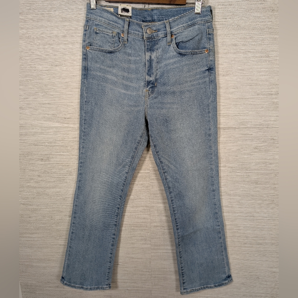 Levi's Mile High Cropped Flare Jeans Light Wash NWT